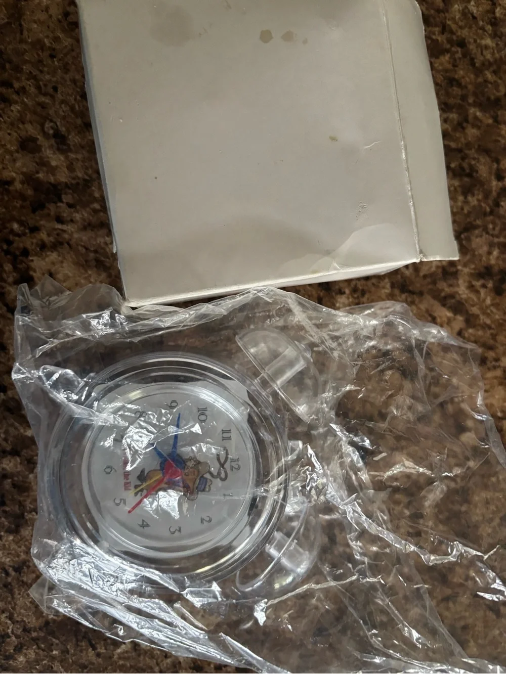 Clear Hostess Twinkie the Kid Novelty Alarm Clock- Vintage new in box